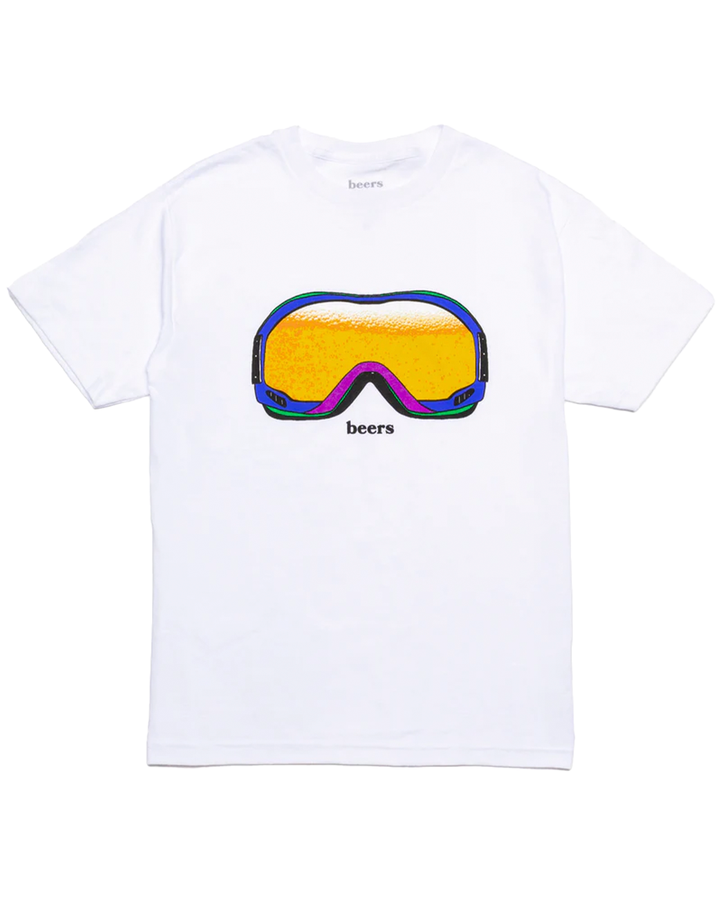 BEER GOGGLES TEE, WHITE
