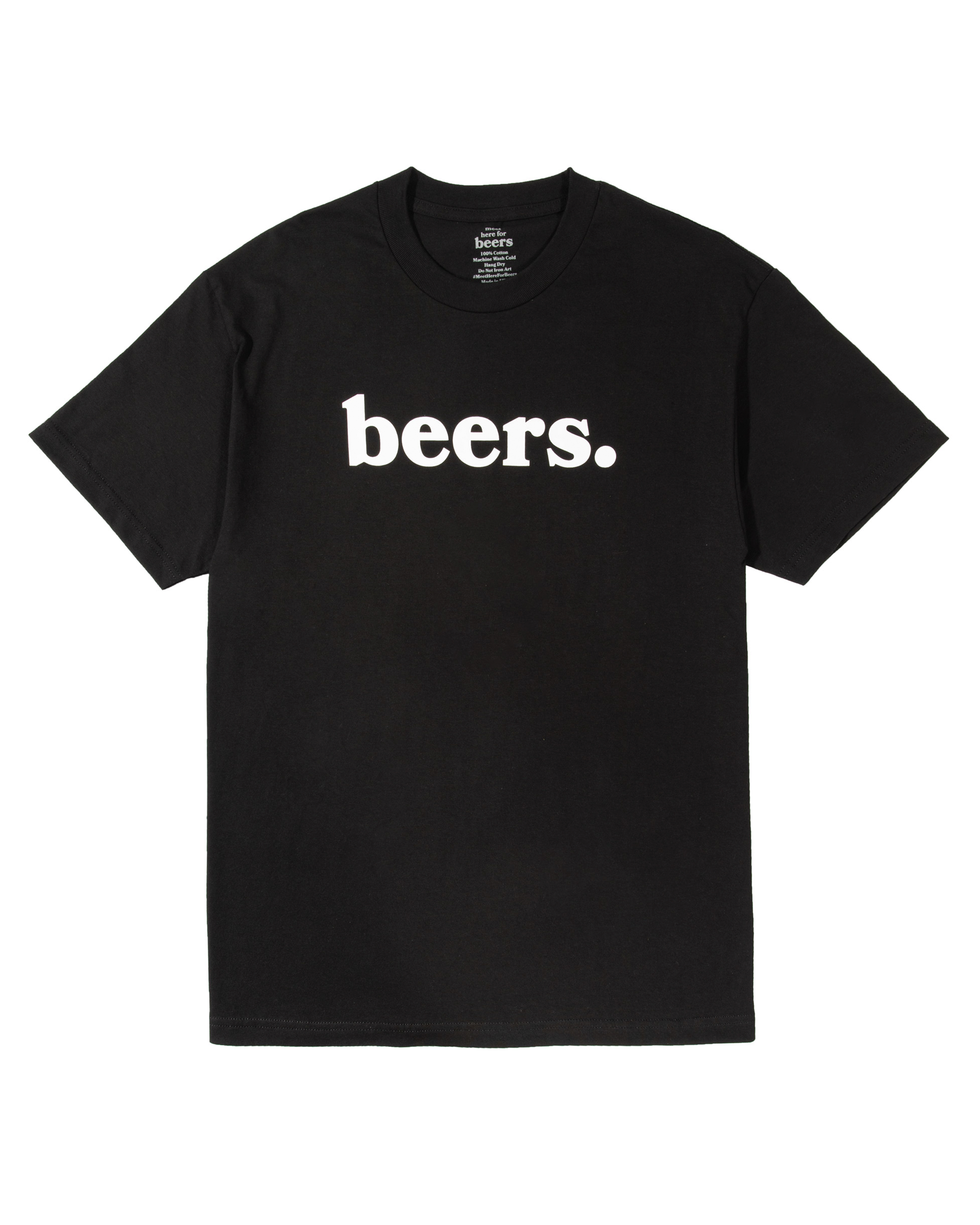 BEERS LOGO TEE, BLACK