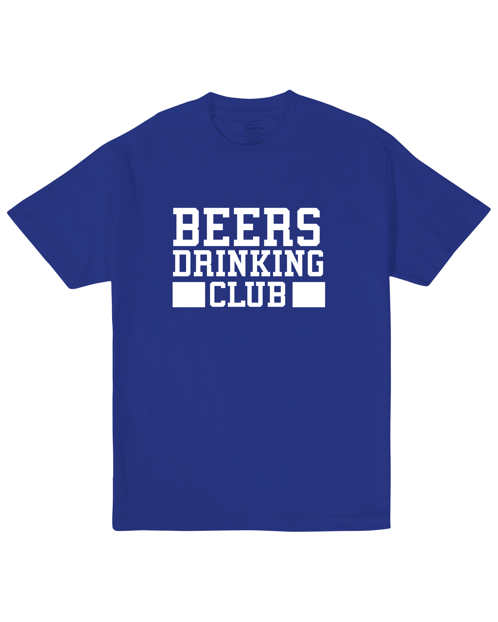 Beers Drinking Club Tee, Blue