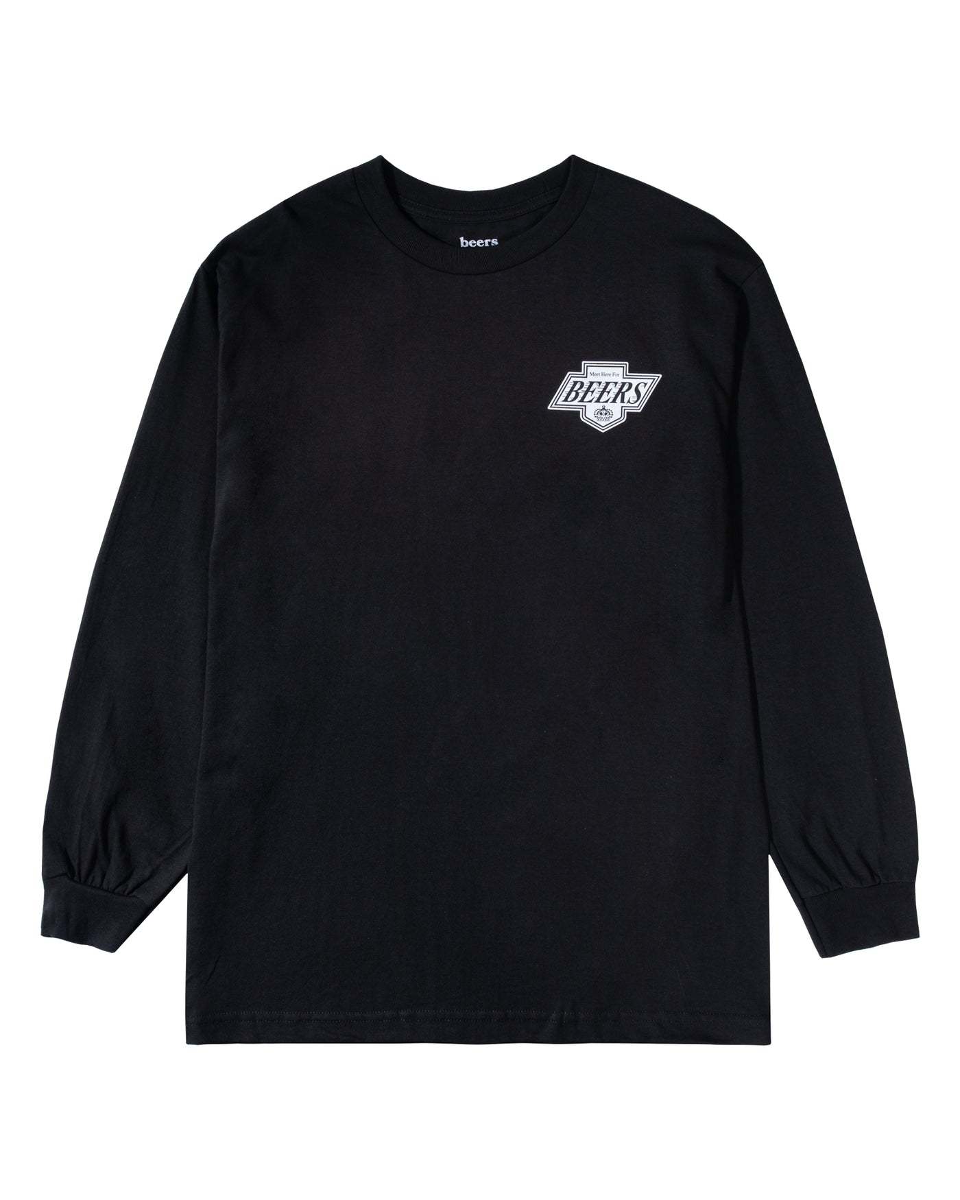 PUCKED UP LONGSLEEVE TEE, BLACK