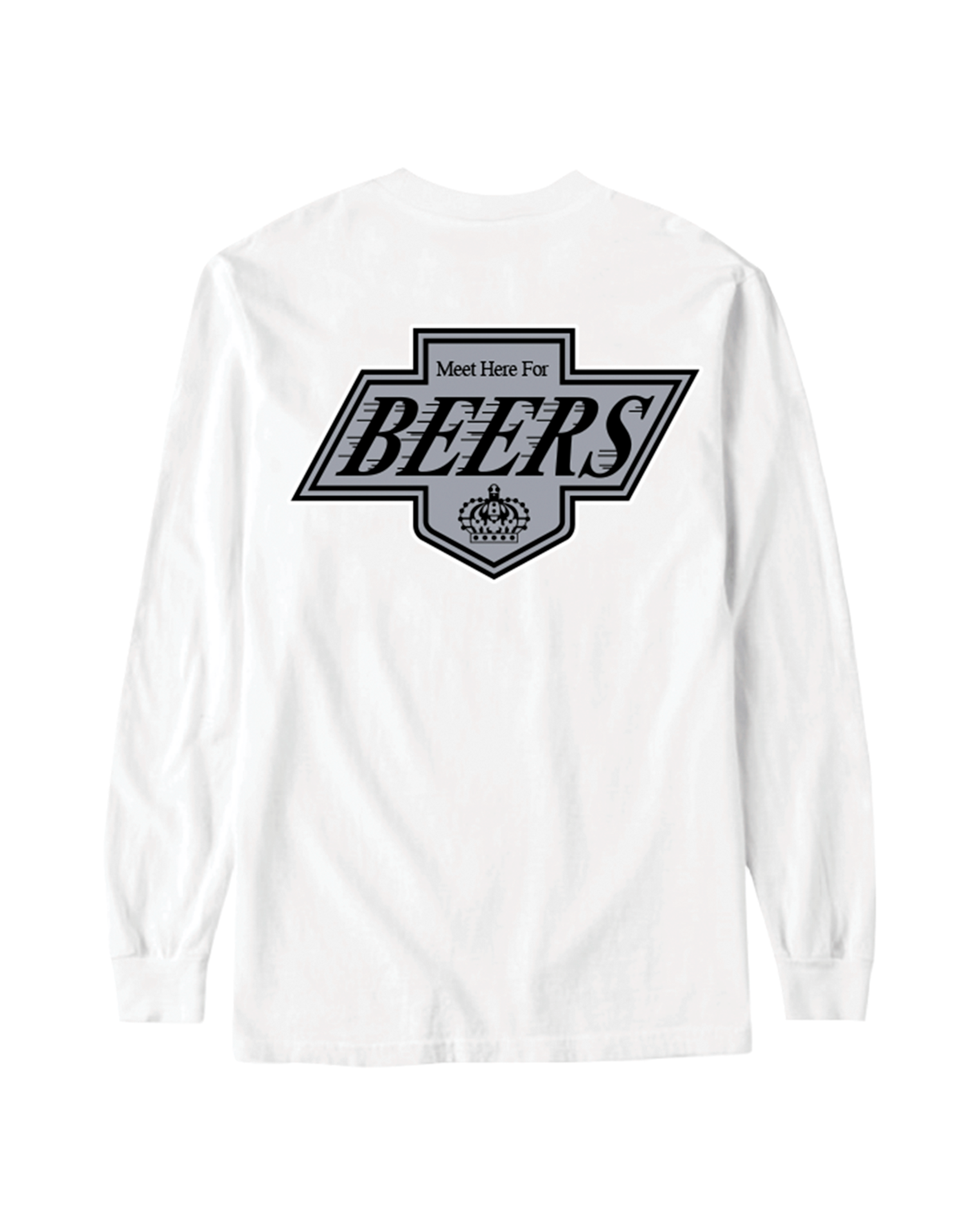 Pucked Up Longsleeve Tee, White