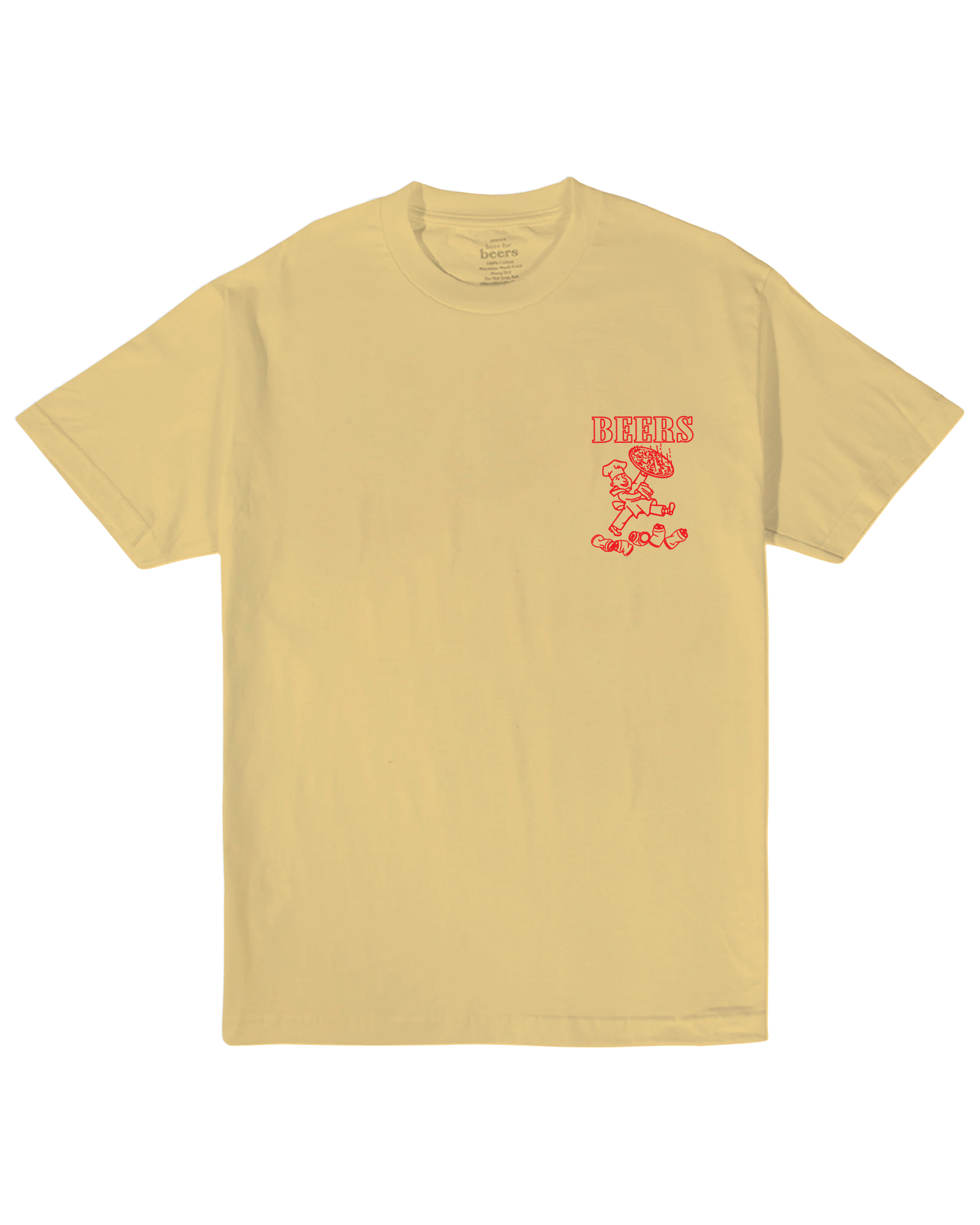 Come For The Pizza Tee, Yellow