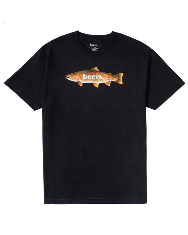 TROUT TEE, BLACK