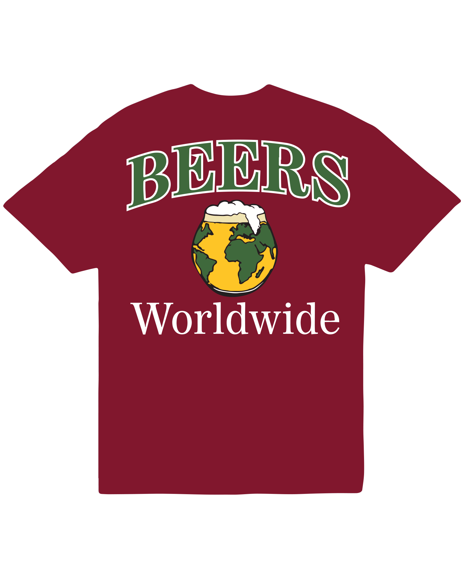 Beers Worldwide Tee, Red