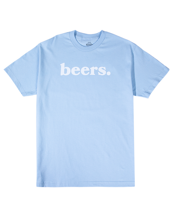 Beers Logo Tee, Baby Blue