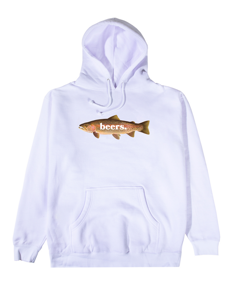 Trout Hoodie, White