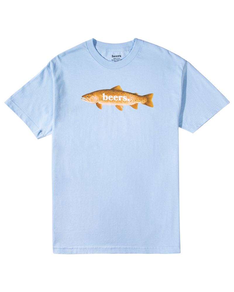 Trout Tee, Baby Blue